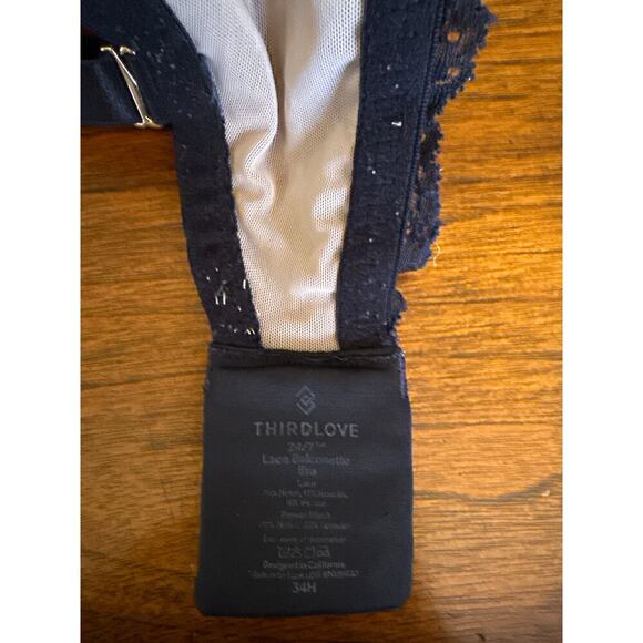 THIRDLOVE LACE BALCONETTE BRA SIZE 34H - Picture 6 of 7